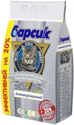 Купить Барсик наполнитель для кошек впитывающий “Активированный”